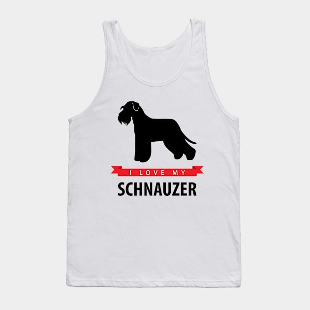 I Love My Schnauzer Tank Top by millersye